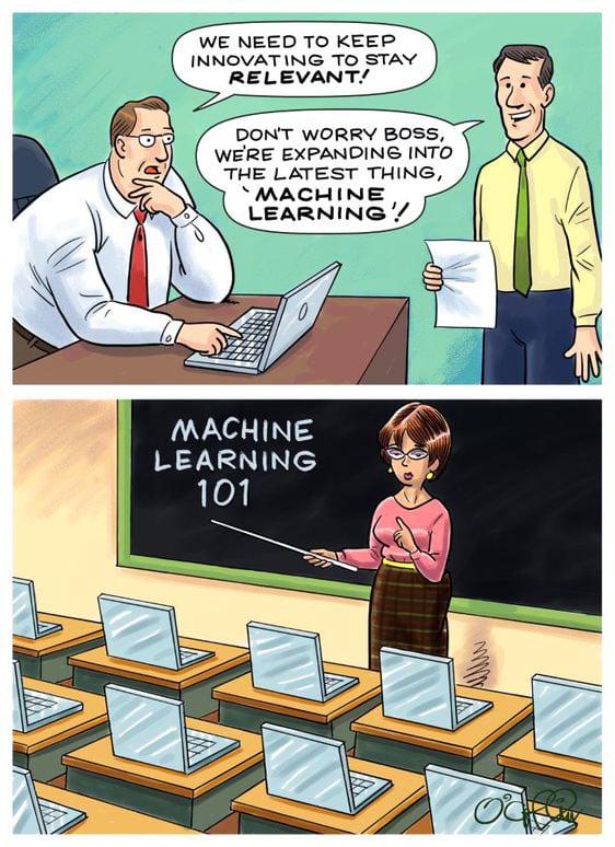 Machine learning cartoon: It’s time to study up for the next wave of